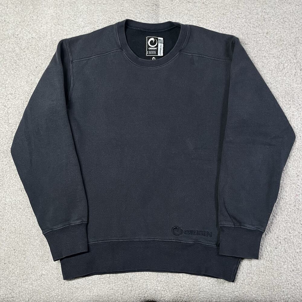 Origin 100 Kilo Sweatshirt Mens S Blue Cotton Outdoor Work Hiking Crewneck Heavy